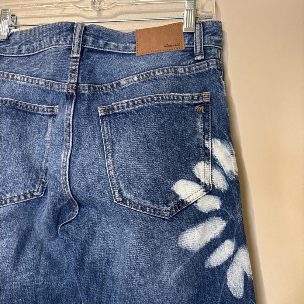 NWT Madewell The Dean Easy Straight Jean | Size 25 | Shibori Wash - Picture 8 of 14
